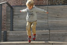 ....when he gets to jump, he´s happy.